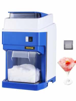 265 lbs/h Commercial Ice Crusher Machine – Electric Shaver with 4-Blade Head