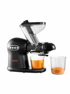 Cold Press Juicer Machine – 2-Speed Quiet Masticating Juicer with Reverse Function