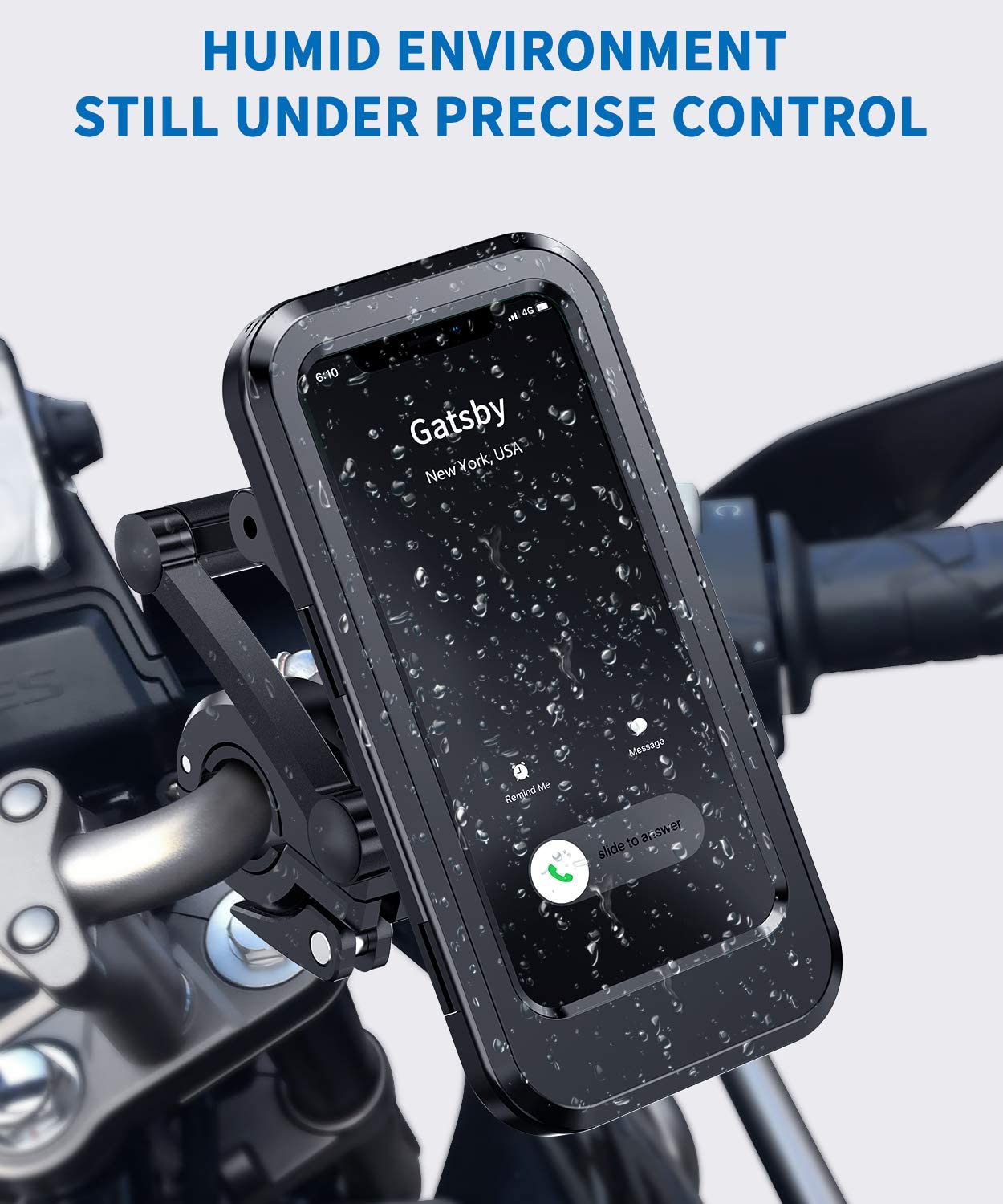 Waterproof Universal Bike & Motorcycle Phone Holder for Handlebars - Image 2