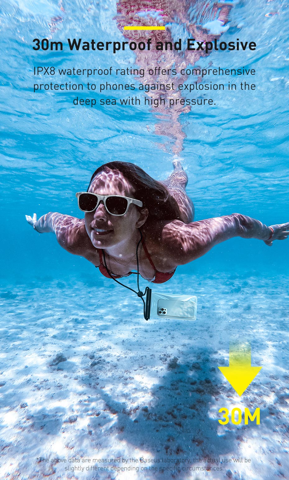 Waterproof Phone Pouch IPX8 for Phones Under 7.2" - Image 4