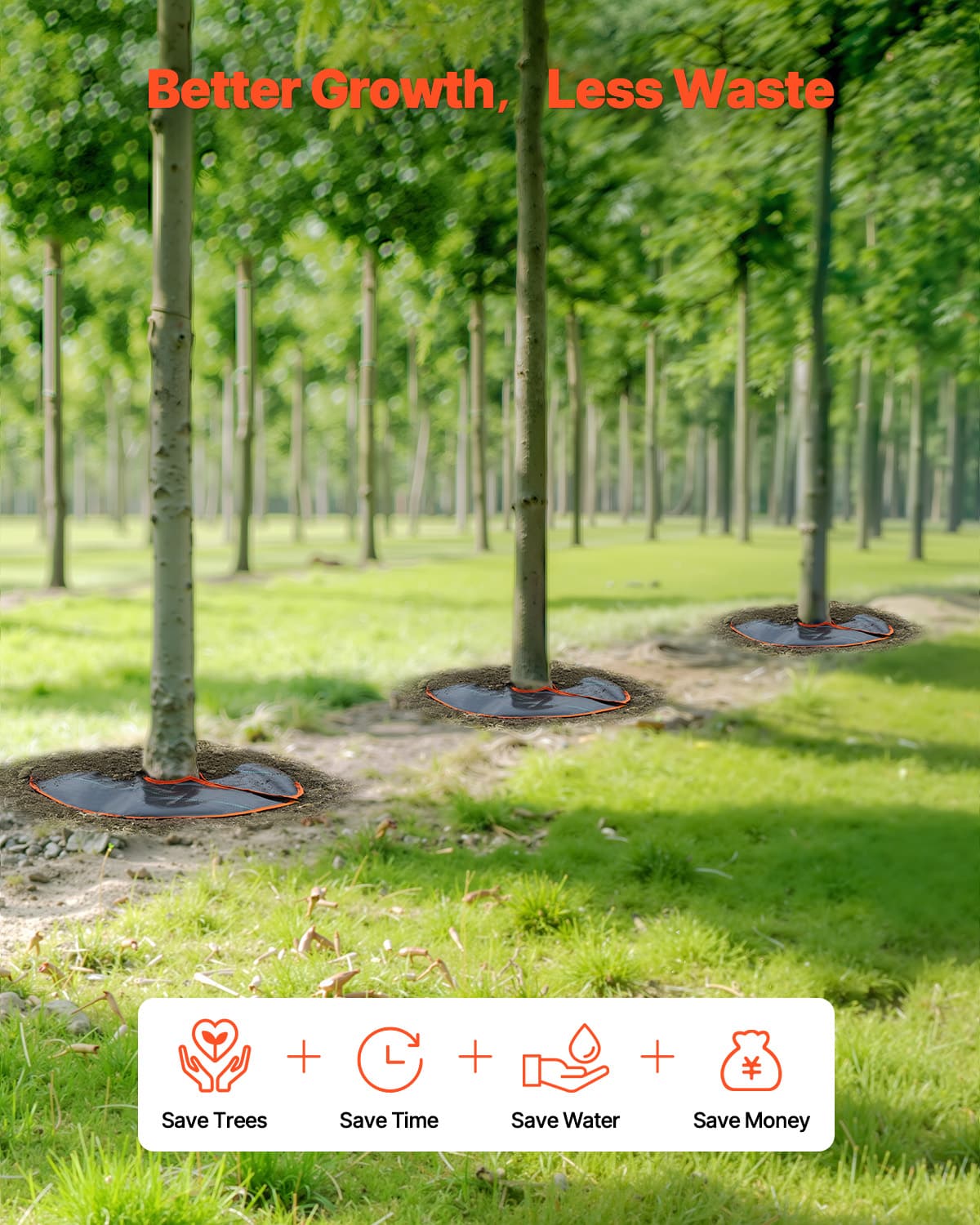 Tree Watering Rings 4-Pack - Image 3