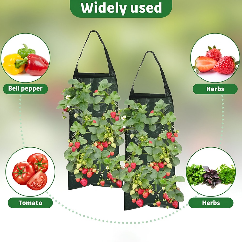 Multi-Function Hanging Grow Bag for Strawberries, Tomatoes & Vegetables - Image 3