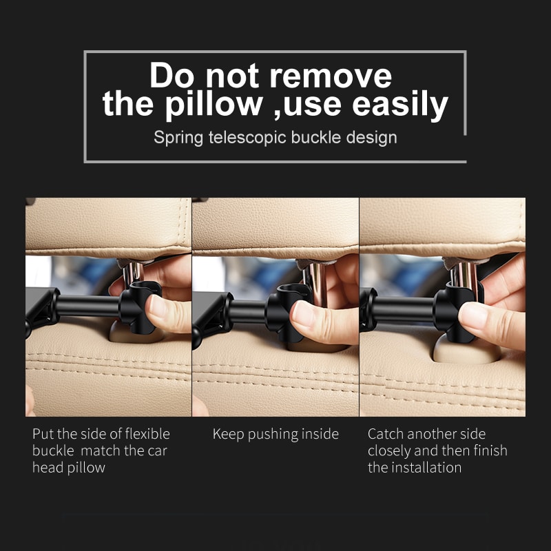 Universal 360° Rotating Backseat Mount Holder for iPad & Tablets 4.7-12.9 Inch - Image 3