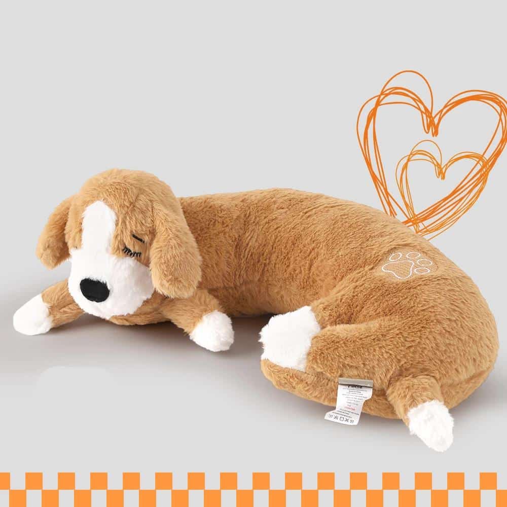 Calming Plush Dog Toy with Soothing Heartbeat for Anxiety & Training