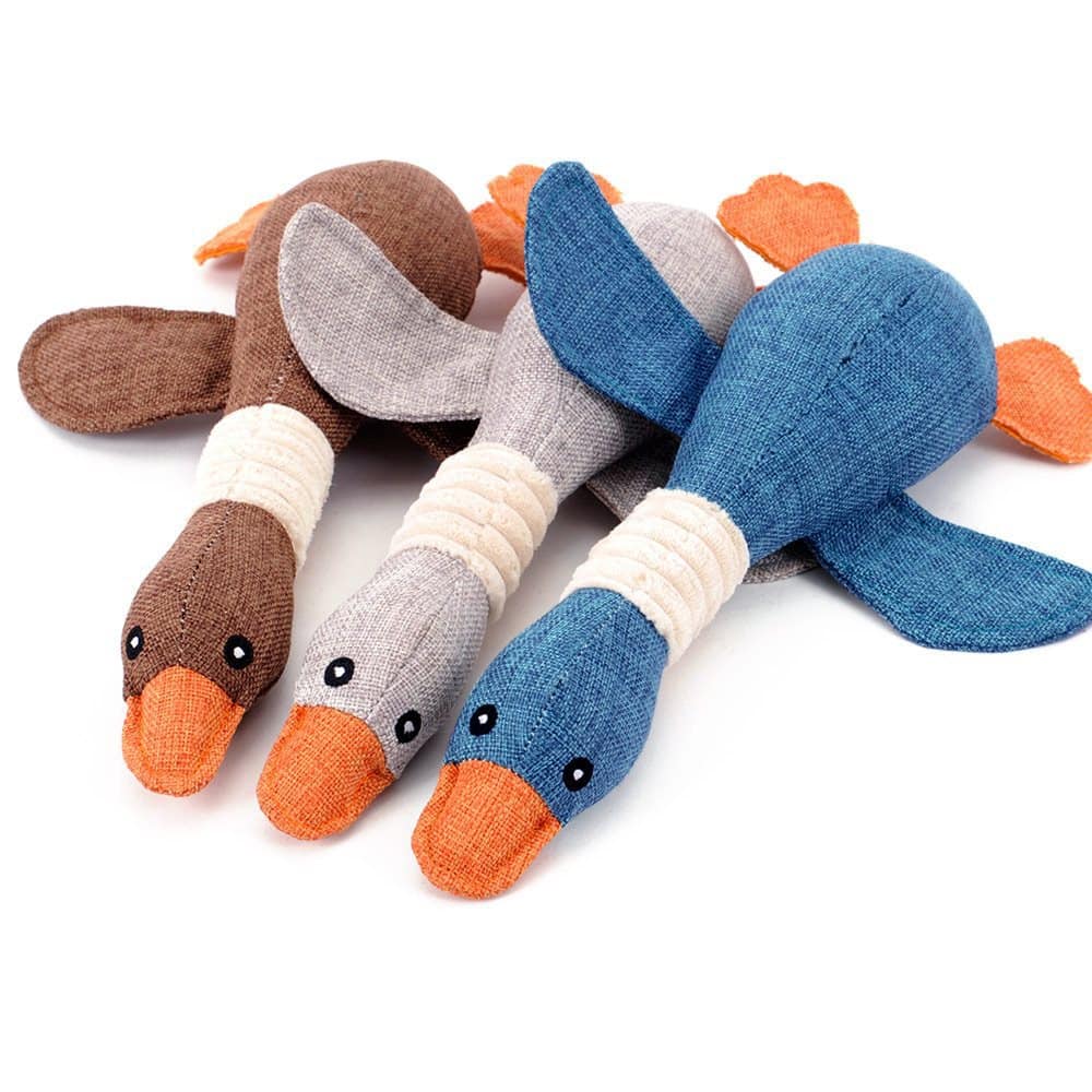 Plush Goose Dog Toy – Soft, Durable, Squeaky Chew Companion