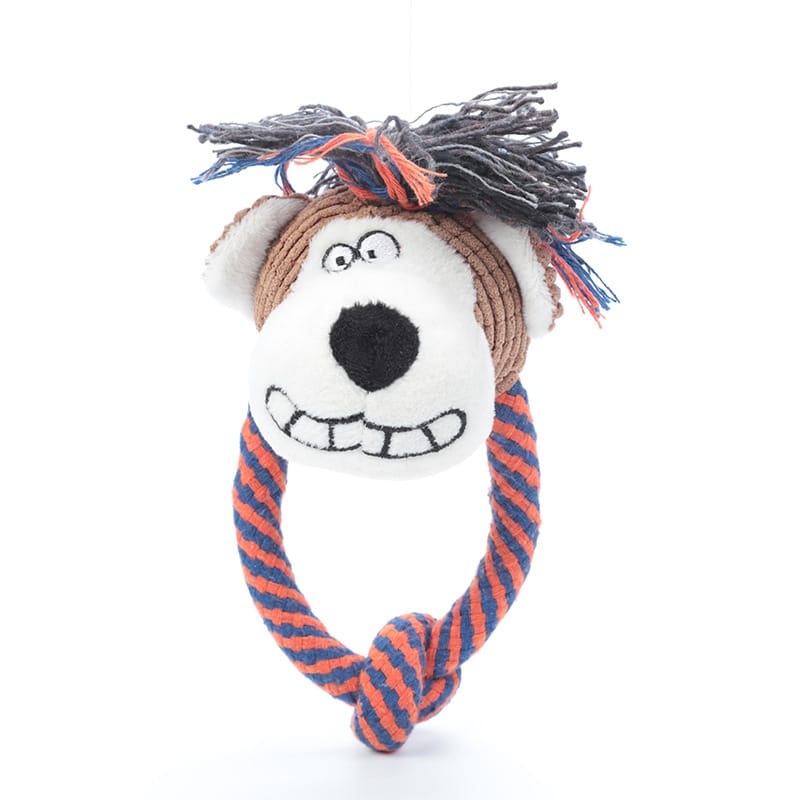 Durable Cotton Rope Dog Toy with Squeaker – Teeth Cleaning & Chew Fun - Image 5