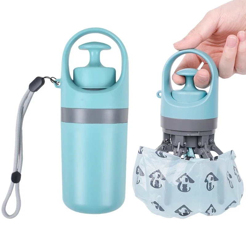 Portable Dog Poop Scooper with Bag Dispenser – Hands-Free Waste Picker