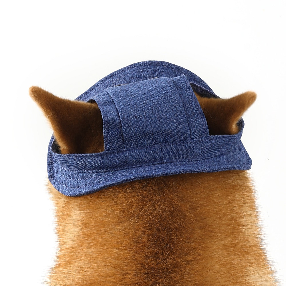 Adjustable Summer Dog & Cat Sun Hat with Ear Holes for Small & Medium Pets - Image 4