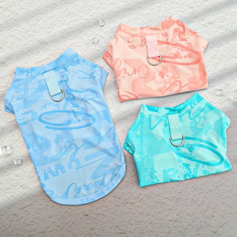 Cooling Ice Silk Dog Sweatshirt – Soft Summer Vest for Small Dogs - Image 7