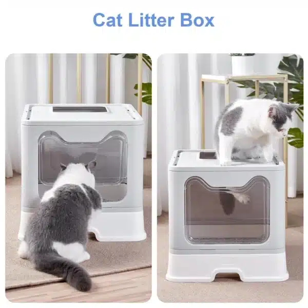Cat Litter Box with Lid - Image 2