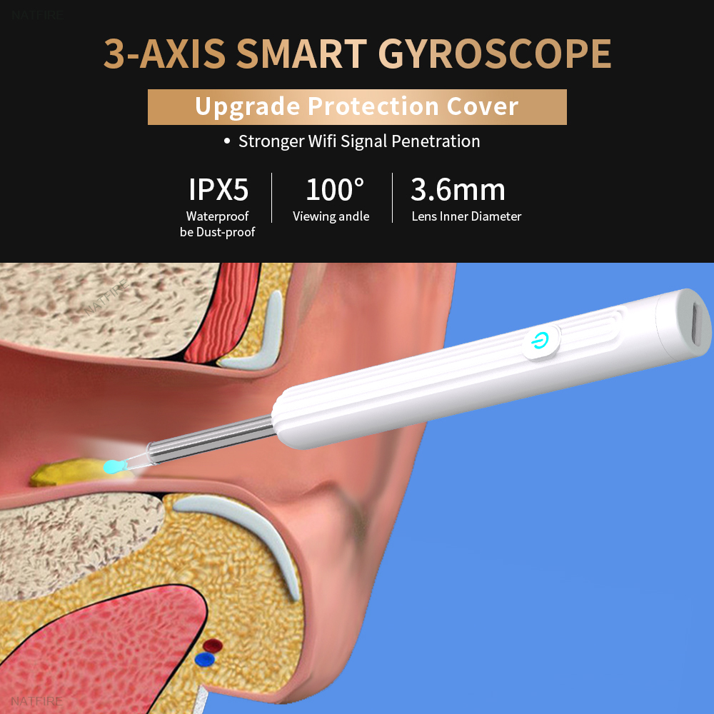 Smart Visual Ear Otoscope Endoscope Wax Removal Tool - Image 8