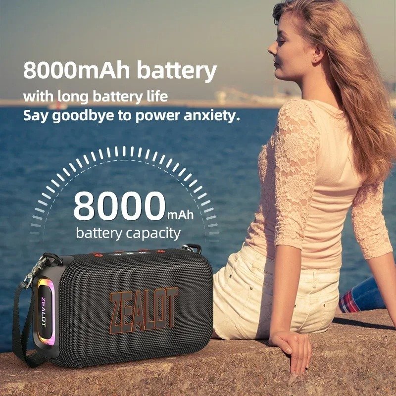 50W Portable Waterproof Bluetooth Speaker with Long Battery & Powerful Bass - Image 6